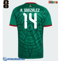 Fotballdrakt Herre Mexico Armando Gonzalez #14 Hjemmedrakt VM 2026 Kortermet